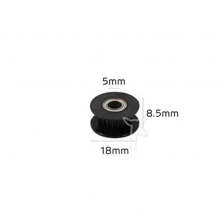 Mm Gt T Toothed Black Idler Pulley Gt