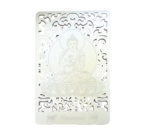 Vairocana Bodhisattva Talisman Card For Sheep Monkey Printed On A