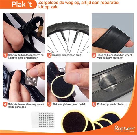 Rostem In Bandenplakset Reparatieset Voor Lekke Band