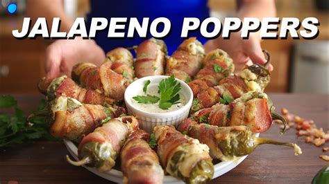 Easy Bacon Wrapped Cream Cheese Stuffed Jalapeño Poppers W An Amazing