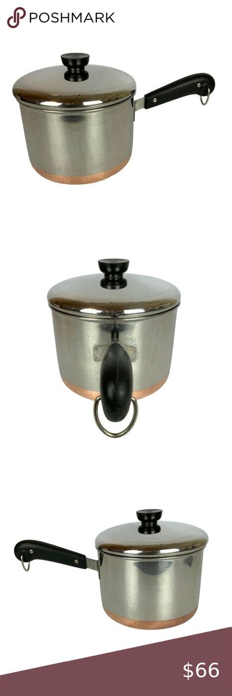 Revere Ware Copper Clad Saucepan Qt With Lid Stainless Steel Pre