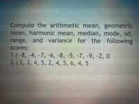 Answered Compute The Arithmetic Mean Geometric Bartleby