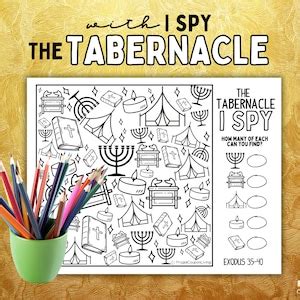 The Tabernacle Of Moses Pdf Explained Printable Activity Mat Coloring