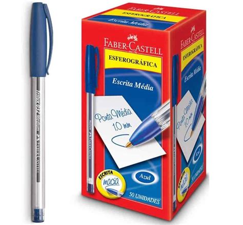 Caneta Esferogr Fica Trilux Ponta Media Unidades Faber Castell