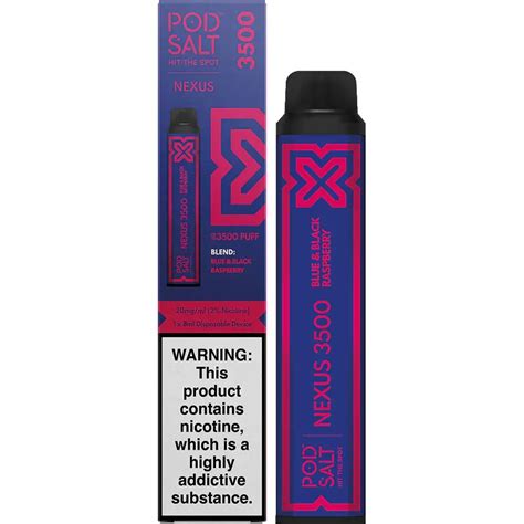 Pod Salt Nexus 3500 Blue And Black Raspberry Disposable Device 8ml