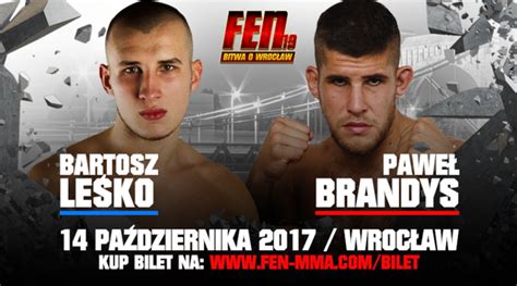 FEN 19 Leśko Brandys w karcie walk Polsat Sport