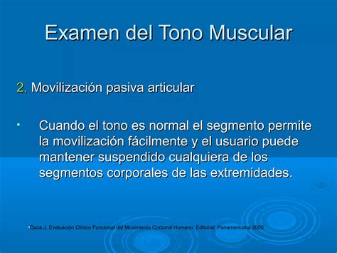 Examen Del Tono Muscular Ppt