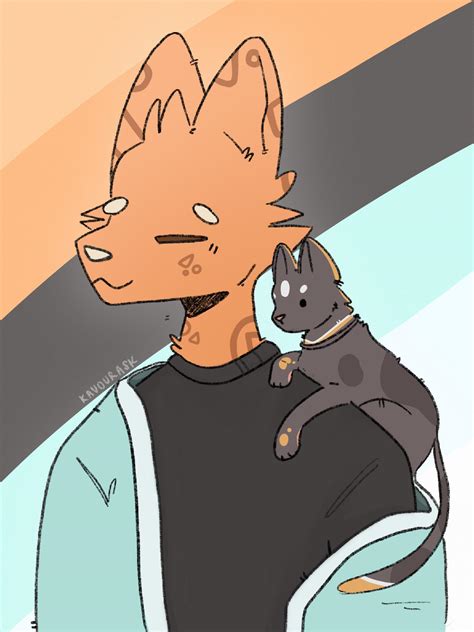 Cat Boy Art By Me Kavourask Twitter Rfurry