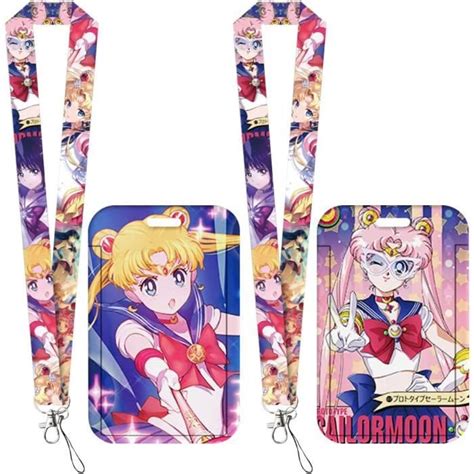 Sailor Moon Lanyard Cordon Sailor Moon pour Clés 2PCS Anime Lanière