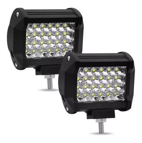 Par Faros Led Dually Universal Fijo Estrobo Auxiliar V Mercadolibre