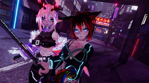 Vrchat Neon Cyber Tokyo | Vr anime, Anime fight, Techwear cyberpunk