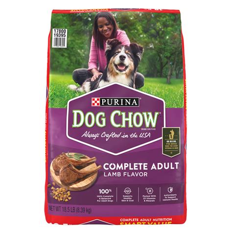 Dog Chow Purina Dog Chow Complete Adult Dry Dog Food Kibble With Lamb