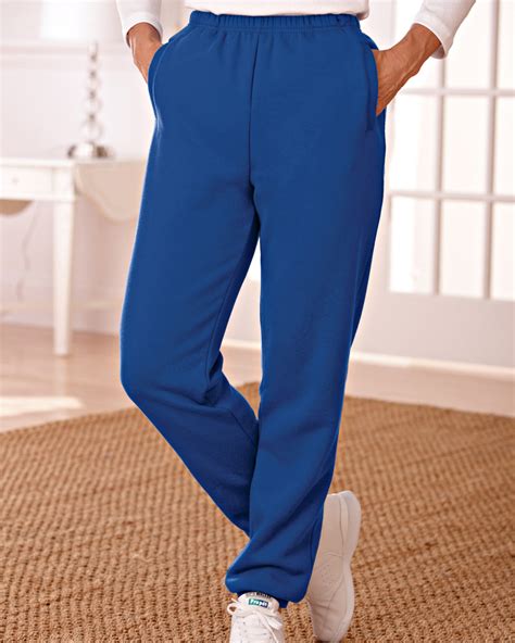 Better Than Basic Elastic Waist Fleece Pants Blair