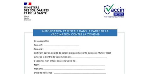 Covid Voici L Attestation T L Charger Pour Faire Vacciner Vos