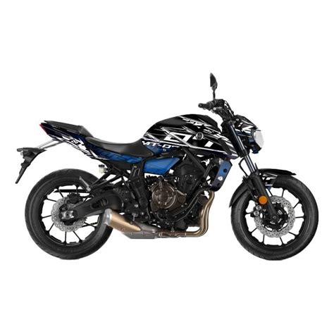 Kit D Co Kutvek Brillant Mission Noir Bleu Yamaha Mt Pi Ces