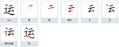 运的笔顺笔画 百度经验