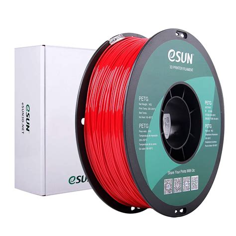 Esun Petg Red Mm Kg Esun Brasil