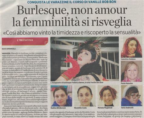 Varazze Femminilit Di Burlesque Sono Trascorsi Anni Corso Per