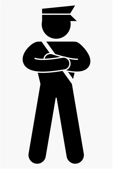 Silhouette Security Guard Png Transparent Png Kindpng