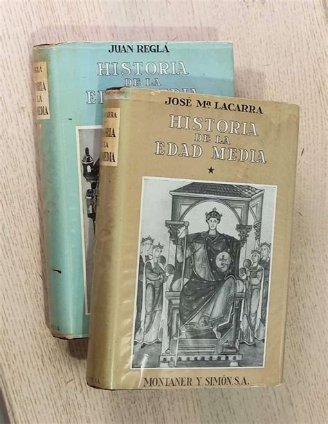 HISTORIA DE LA EDAD MEDIA Tomos I y II dos tomos by LACARRA Jose Mª