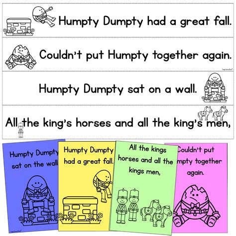 Humpty Dumpty Printables Top Teacher