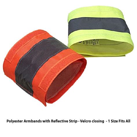 Reflective Armbands Adjustable Hi Vis Safety Armband