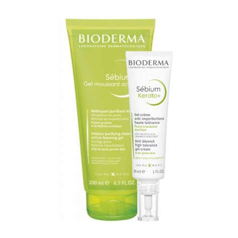 Bioderma Sébium Kerato Gel Crema 30 ml Actif Moussant Gel 200 ml W2ME