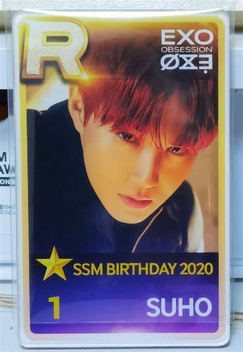 Exo Suho Ssm Superstar Smtown Th Anniversary Birthday On Carousell