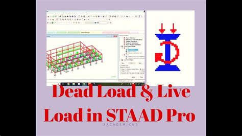 How To Assign Loading In Staad Pro Dead Load Live Load Youtube