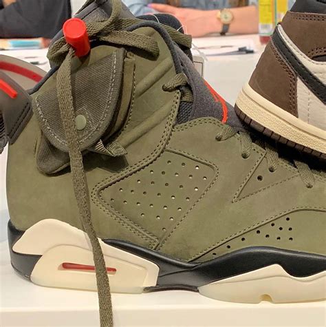 Travis Scott Air Jordan 6 Medium Olive Cactus Jack CN1084-200 Release ...