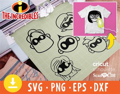 The Incredibles Family SVG Files for Cricut Silhouette - Etsy