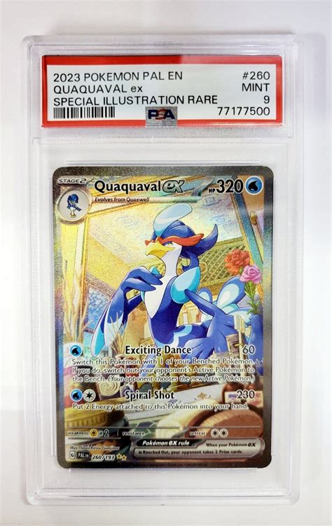 Pok Mon Tcg Psa Quaquaval Ex Illustration Rare Paldea