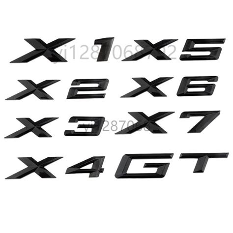 Hot New Bmw X1 X2 X3 X4 X5 X6 X7 Gt Car Logo Trunk Tail Label Emblem