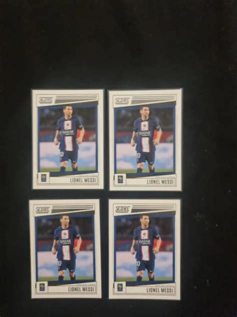 Lionel Messi 146 Lot De 4 Carte Panini Score Ligue 1 Paris Psg