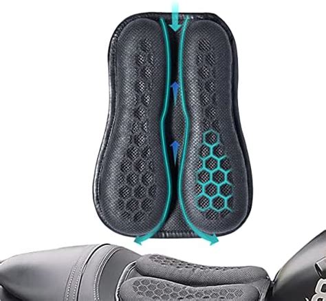 Amazon ELCYCO Foldable Motorcycle Seat Cushion High Elasticity Gel