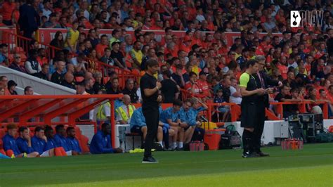 VÍDEO así vivió Conte el doblete de Kane contra el Nottingham Forest