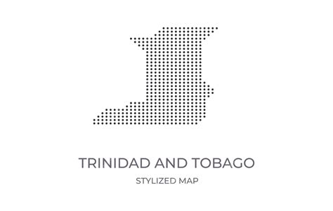 Premium Vector Dotted Map Of Trinidad And Tobago In Stylized Minimalist Style