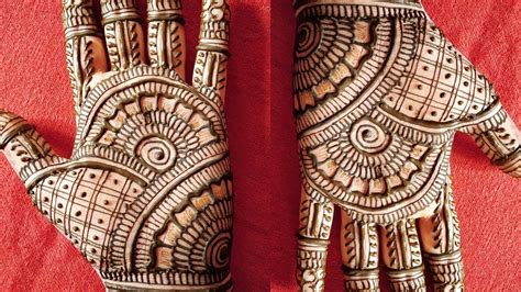 Indian Traditional Palm Heena Design Easy Learn Full Hand Mehndi Design भरवा मेहंदी डिजाइन