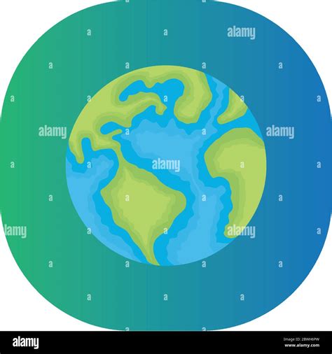 World Planet Earth Ecology Icon Stock Vector Image Art Alamy