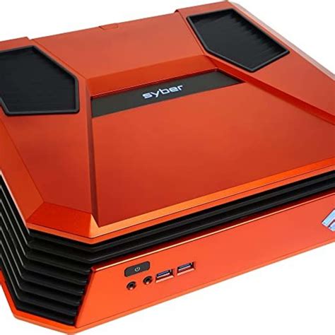 Cyberpowerpc Syber Scc0100 Orange Mini Itx Gaming Case Jawa