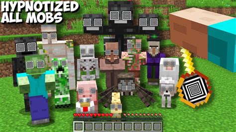 I Hypnotized And Controlled All Mobs At Once In Minecraft Super Medallion Youtube