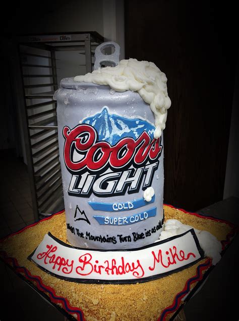 Coors Light Beer Can Cake