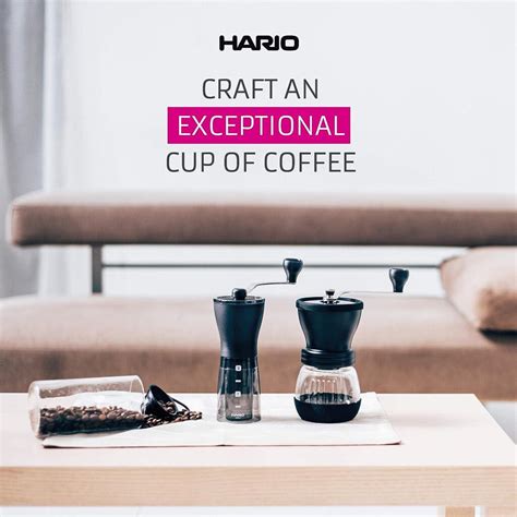 Hario Ceramic Coffee Mill Mini Slim Plus Manual Coffee Grinder G