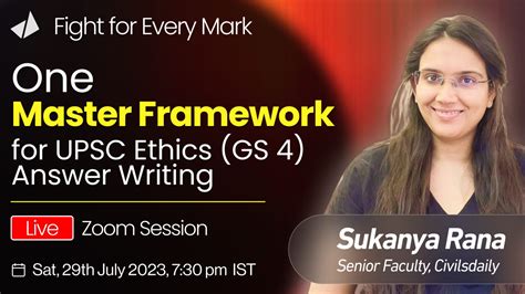 7 30 Pm Webinar One Master Framework To Write Any UPSC Ethics Answer