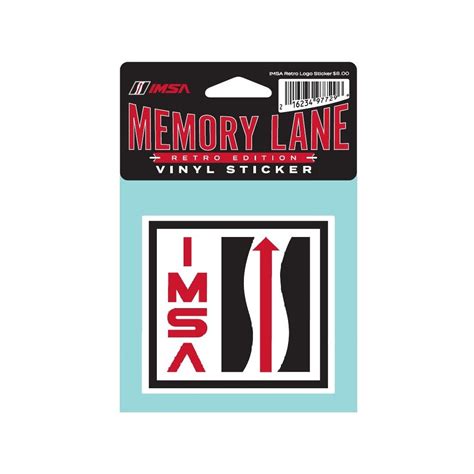 Imsa 3 Retro Logo Decal Team Imsa