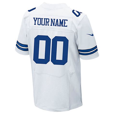 Dallas Cowboys Custom Nike White Elite Authentic Jersey | Custom ...