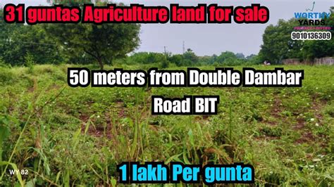 Guntas Agriculture Land For Sale Lakh Per Gunta Meters From