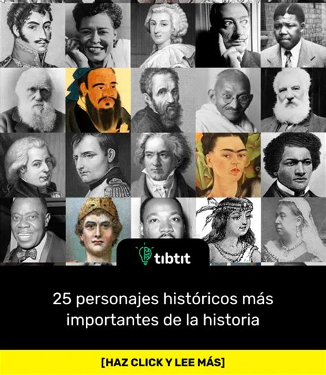 Sabías que 25 personajes históricos más importantes de la historia