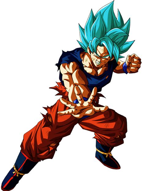 Super Saiyan Blue Goku Dokkan Battle Render 3 By Princeofdbzgames On