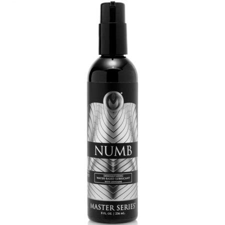Master Series Numb Desensitizing Water Based Lubricant With Lidocaine Oz Sex Toy HotMovies